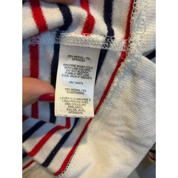 Vineyard Vines Striped Long Sleeve Top – Red, Navy & White – Size L - Picture 4 of 4